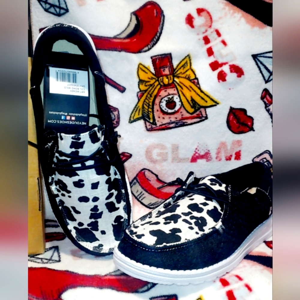 Cowprint Hey Dudes